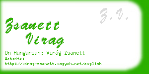 zsanett virag business card
