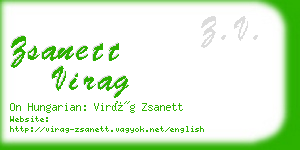 zsanett virag business card